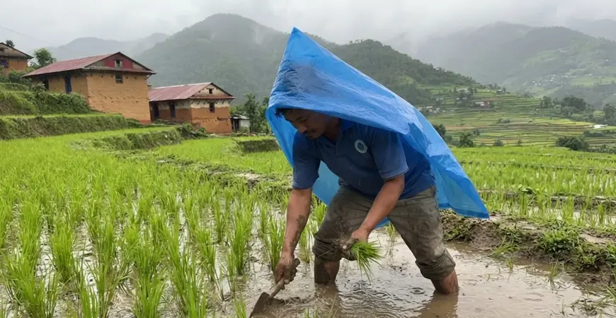Plastic Ghum (Agricultural Rain & Sun Shield) Manufacturing Factory in Nepal Plastic Ghum (Agricultural Rain & Sun Shield) Manufacturing Factory in Nepal